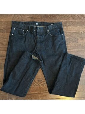 GRAMERCY Dark Wash Slim Straight Leg Denim Blue Jeans